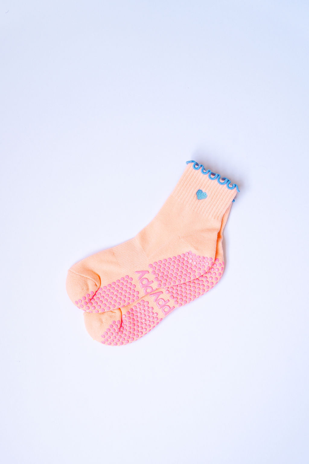 Pastel Ankle Frill Grippy Socks