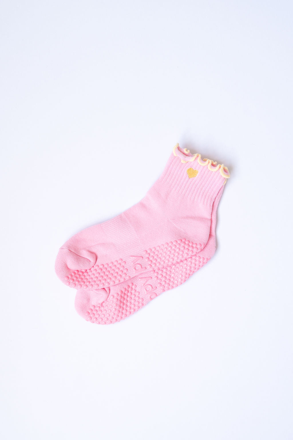 Pastel Ankle Frill Grippy Socks