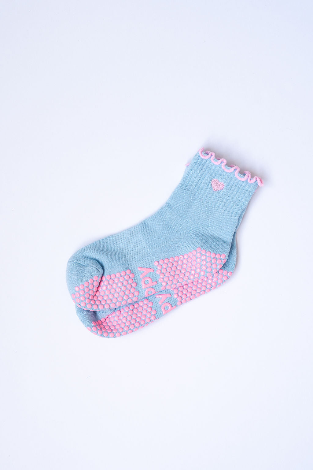 Pastel Ankle Frill Grippy Socks