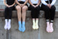 Pastel Ankle Frill Grippy Socks